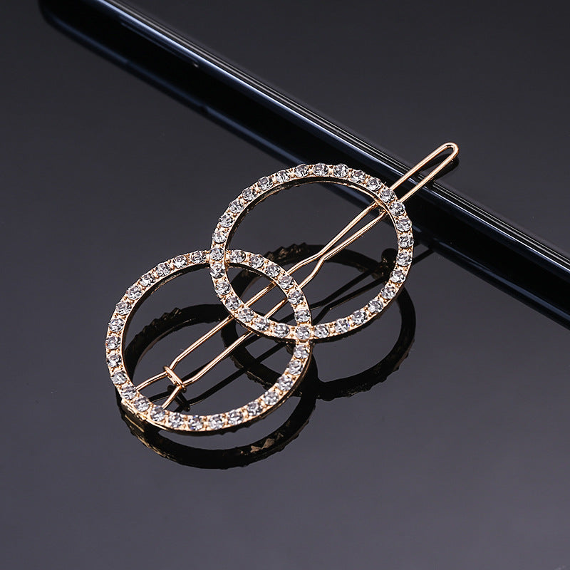 Wholesale Pentagram Rhinestone Hair Clips